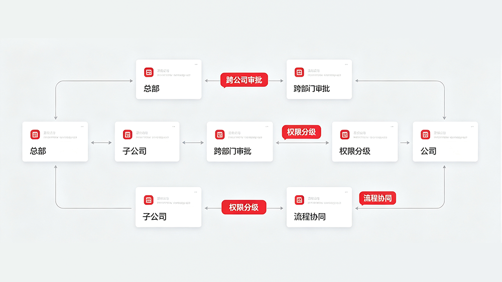 集团企业多组织协同与跨公司审批场景